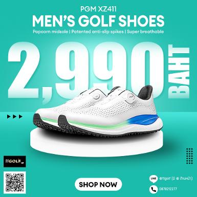 รหัสสิค้า XZ411 ไม้กอล์ฟพรีเมี่ยม!!! ราคาถูกที่สุดในประเทศไทย!!! GOLF SHOES BOA Spikeless PGM เนื